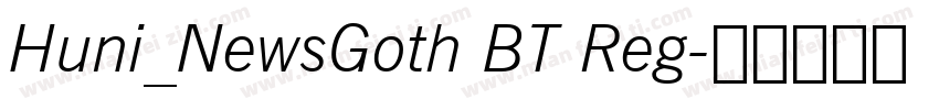 Huni_NewsGoth BT Reg字体转换